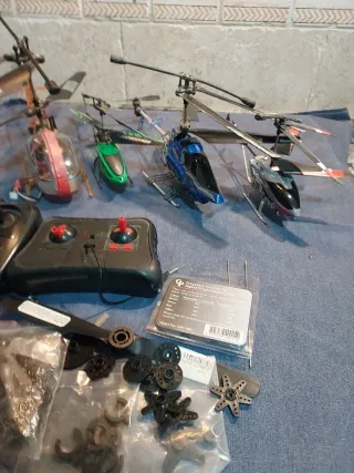 Helicópteros y emisoras RC para piezas