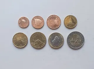 Serie completa monedas euro Eslovenia 2007
