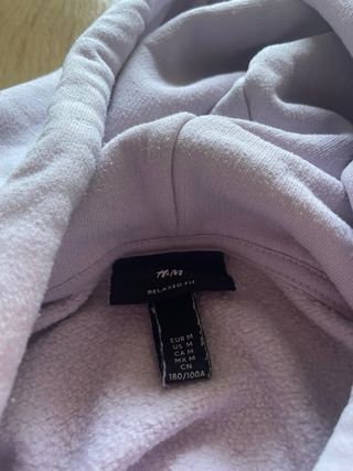 Sudadera H&M Morada Talla M Mujer