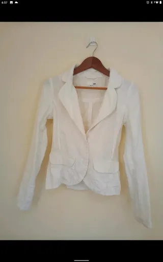 Blazer blanco H&M Talla 34