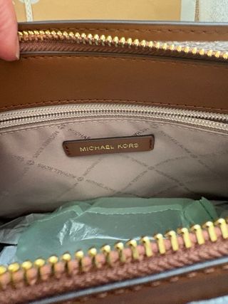 Bolso Michael Kors Marrón y Dorado Nuevo