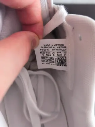 Converse Weapon OX Talla 42.5 Blanco/Gris