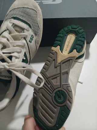 Zapatillas New Balance 550 Beige/Verde