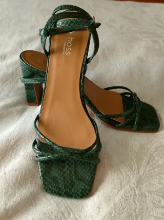 Sandalias Hoss Intropia Piel Verde