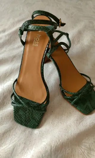 Sandalias Hoss Intropia Piel Verde