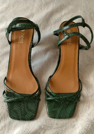 Sandalias Hoss Intropia Piel Verde