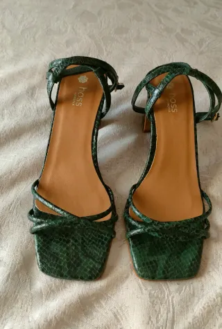 Sandalias Hoss Intropia Piel Verde