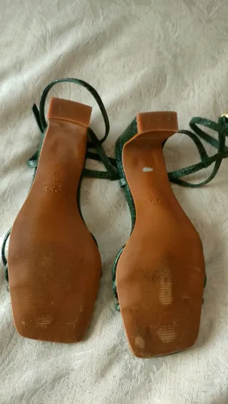 Sandalias Hoss Intropia Piel Verde