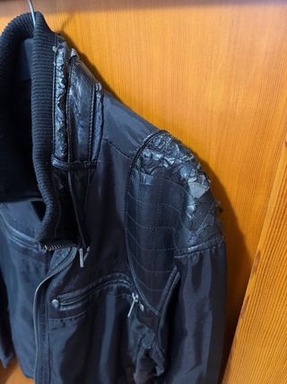 Giacca Guess Pelle Nera Uomo