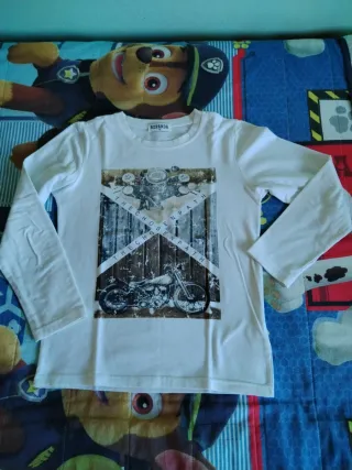 Lote 12 camisetas niño manga larga T.9-10