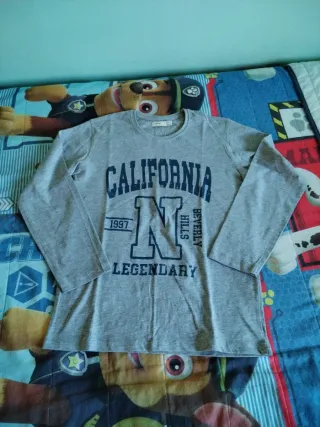 Lote 12 camisetas niño manga larga T.9-10