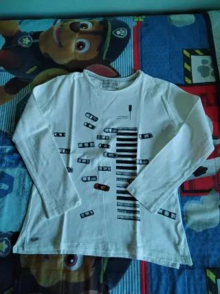 Lote 12 camisetas niño manga larga T.9-10