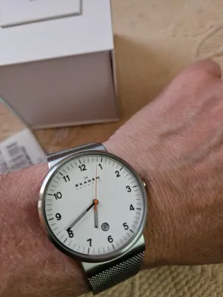 Reloj Skagen de cuarzo plateado