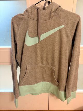 Sudadera Nike Gris y verde menta