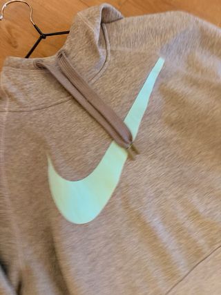 Sudadera Nike Gris y verde menta