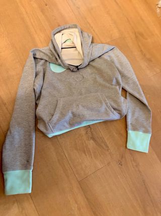 Sudadera Nike Gris y verde menta