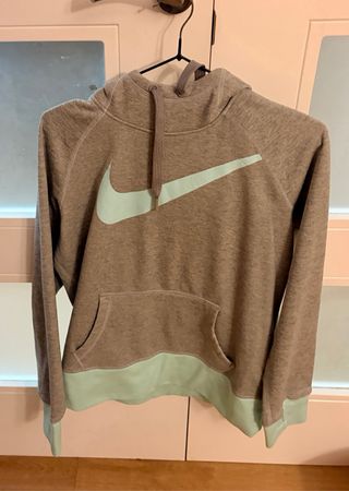 Sudadera Nike Gris y verde menta