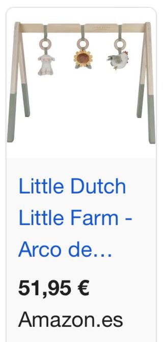 Arco de madera para bebé Little Dutch