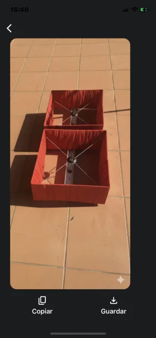 Lámpara de techo doble tela y metal