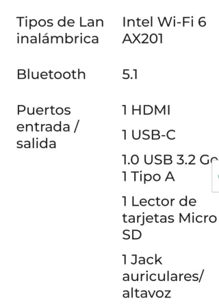 Acer Chromebook Spin 314 pantalla táctil 8GB/64GB