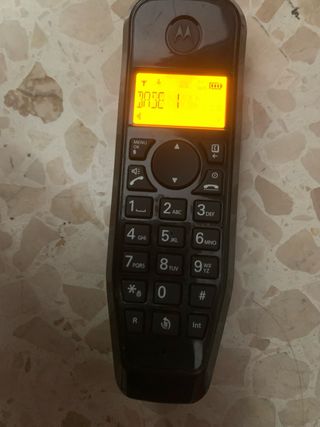 Teléfono fijo Motorola base