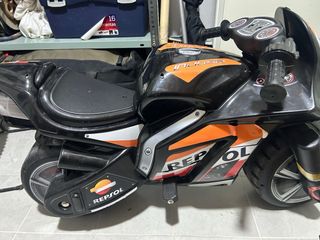Moto Eléctrica Infantil Negra y Naranja
