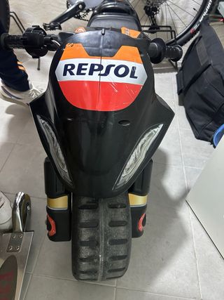 Moto Eléctrica Infantil Negra y Naranja