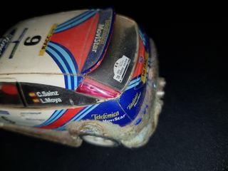 Lote Scalextric 2 coches + 2 chips