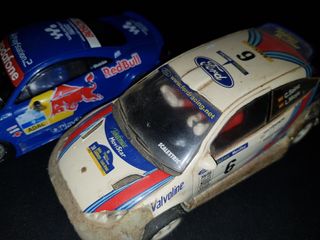 Lote Scalextric 2 coches + 2 chips