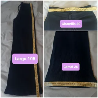 ZARA Pantalón negro de punto