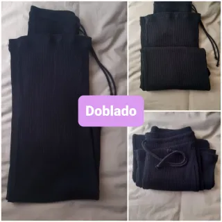 ZARA Pantalón negro de punto