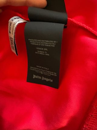 Felpa Palm Angels Rossa con Strisce