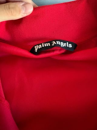 Felpa Palm Angels Rossa con Strisce