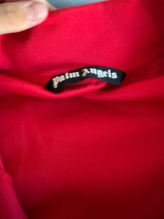 Felpa Palm Angels Rossa con Strisce