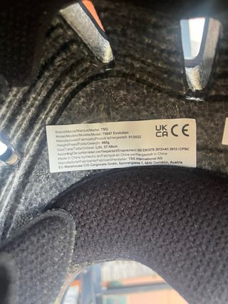 Casco TSG Evolution Negro Estampado