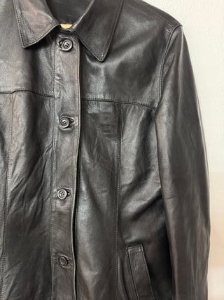 Chaqueta de piel negra mujer Talla XXL