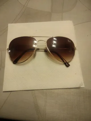 Gafas Ray-Ban Aviator Marrón y Dorado