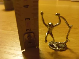 Miniatura scimmietta argento 800 microfusione