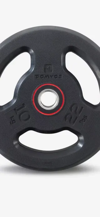 Disco de caucho Domyos de 10 kg