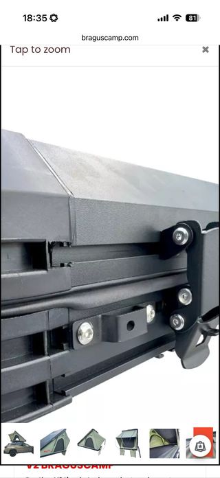 Tienda de techo rigida. camper 4x4 Bragus panther