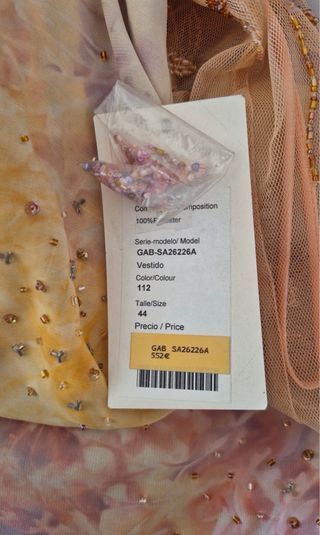 Vestido fiesta NUEVO de tienda, liquidacion -80%