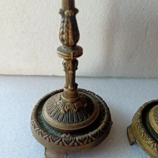 Coppia Portacandele Vintage