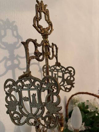 Velón. Lámpara de aceite antigua