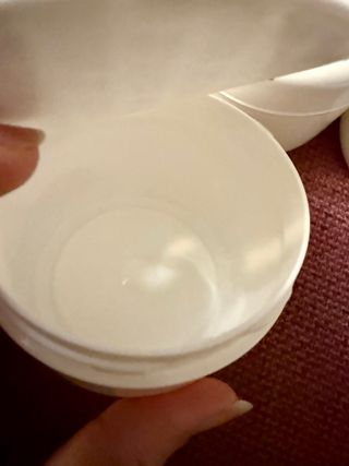 Set 10 Contenitori Bianchi Plastica