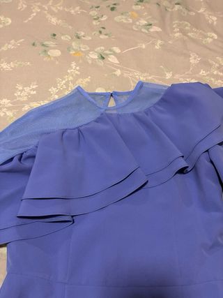 Vestido Coosy azul manga larga