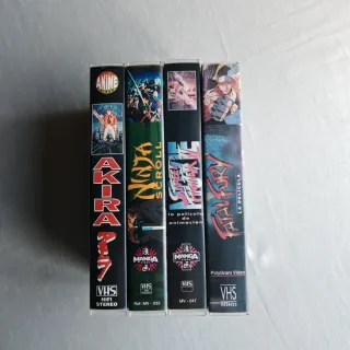 Lote 4 Películas Manga VHS (Español)