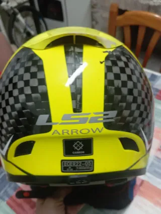 Casco LS2 Amarillo y Negro talla M