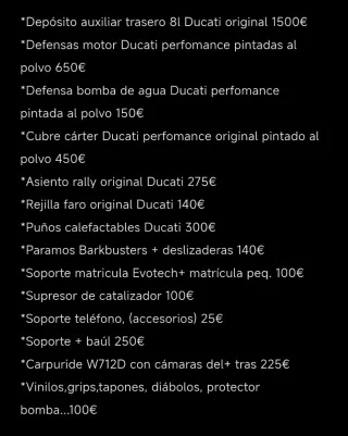 Ducati Desert X '23 - PACKS RALLY+ OFF ROAD