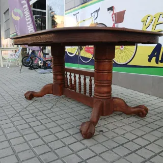 Mesa de madera rústica clasica ingles / colonial