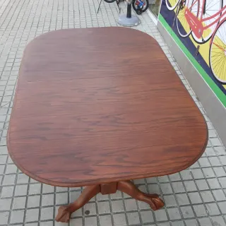 Mesa de madera rústica clasica ingles / colonial